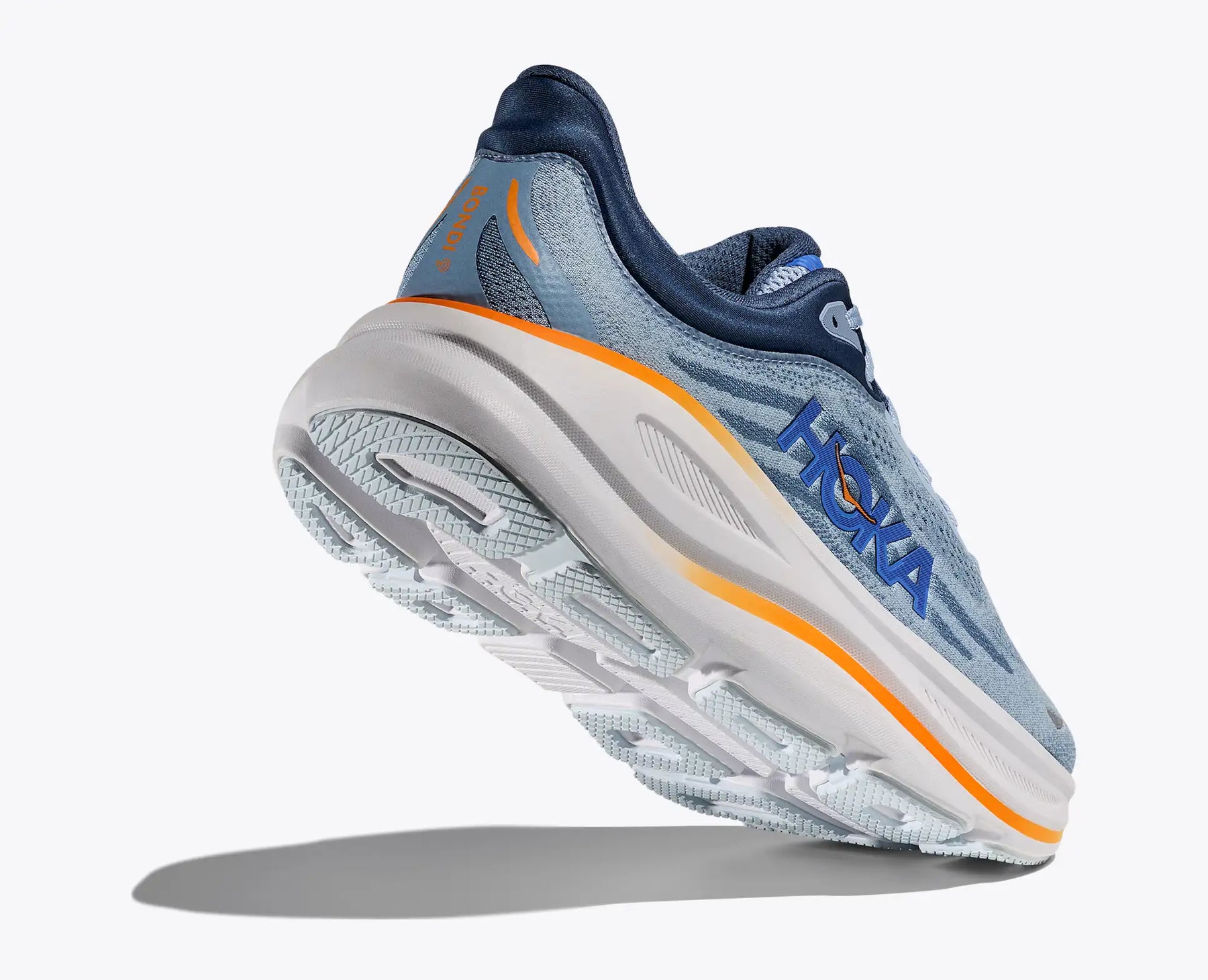Hoka Bondi 8 « Blue Racer » Gortex imperméables « mandem » baskets style lacets hauts/coupe ample stylées