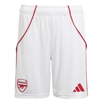 Short blanc et rouge de l'Arsenal d'Adidas « Gym »