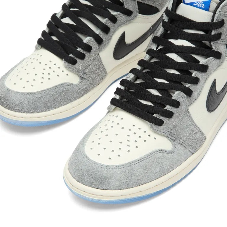 Jordan 1 High 'Grey & Golden' Gortex Waterproof 'mandem' Sneaker style lace high/ loose fit drippy