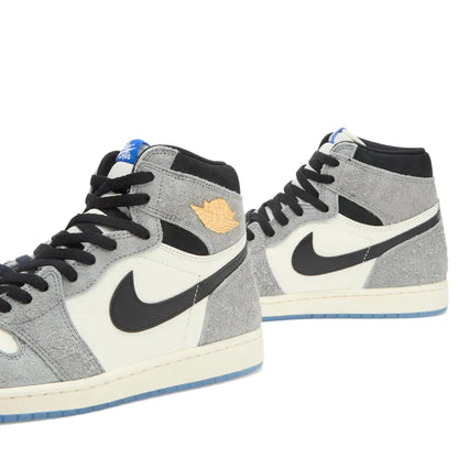 Jordan 1 High 'Gris & Doré' (Copie) Gortex Imperméable 'mandem' Baskets lacées style montantes/coupe ample stylées